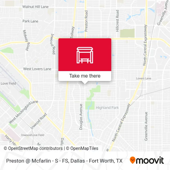 Preston @ Mcfarlin - S - FS map