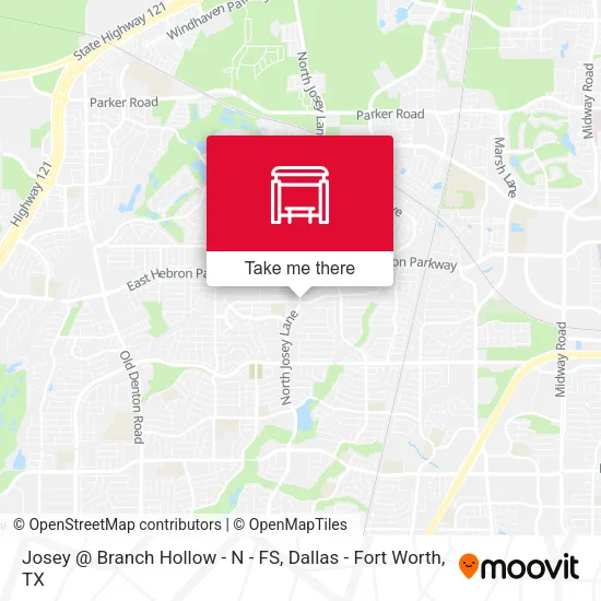 Josey @ Branch Hollow - N - FS map