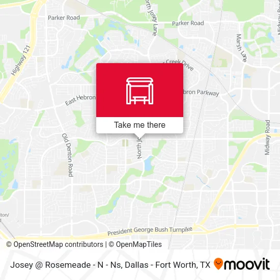 Josey @ Rosemeade - N - Ns map