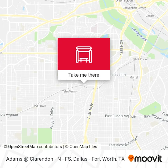 Adams @ Clarendon - N - FS map