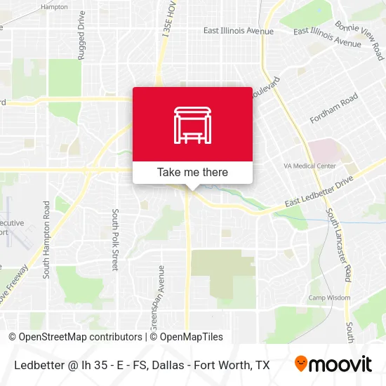 Ledbetter @ Ih 35 - E - FS map