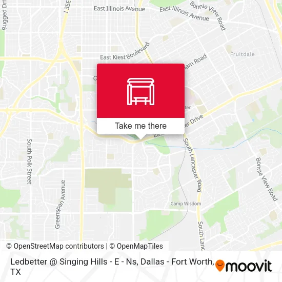 Ledbetter @ Singing Hills - E - Ns map