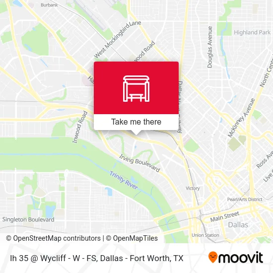 Ih 35 @ Wycliff - W - FS map