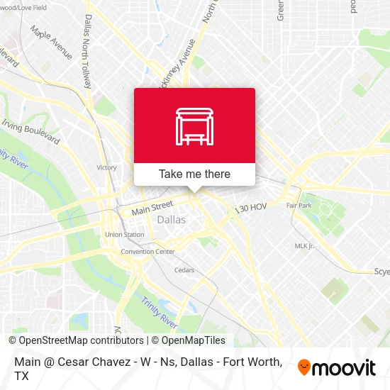 Main @ Cesar Chavez - W - Ns map