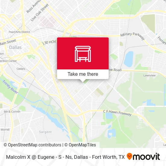 Malcolm X @ Eugene - S - Ns map