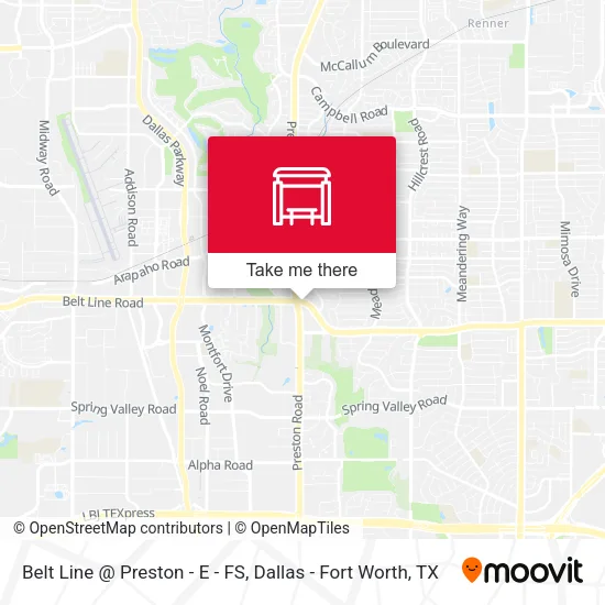 Belt Line @ Preston - E - FS map