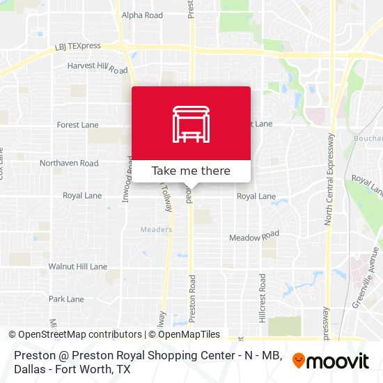 Preston @ Preston Royal Shopping Center  - N - MB map