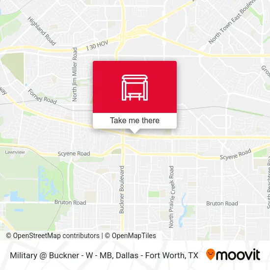 Mapa de Military @ Buckner - W - MB