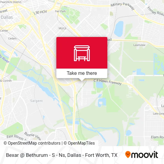 Bexar @ Bethurum - S - Ns map