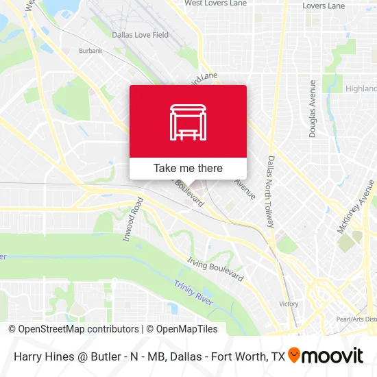 Harry Hines @ Butler - N - MB map