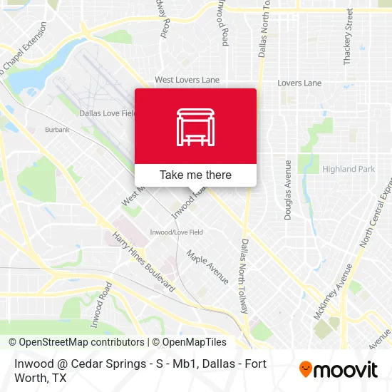 Inwood @ Cedar Springs - S - Mb1 map
