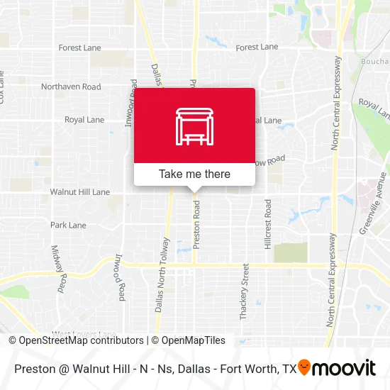 Preston @ Walnut Hill - N - Ns map