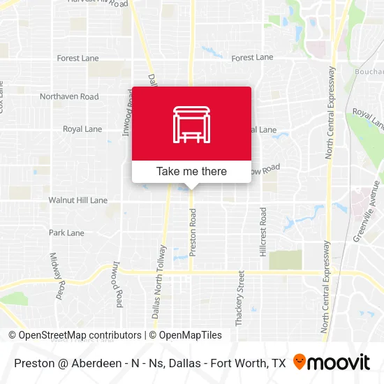 Preston @ Aberdeen - N - Ns map