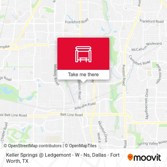 Keller Springs @ Ledgemont - W - Ns map