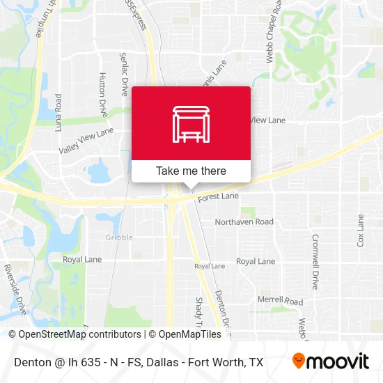 Denton @ Ih 635 - N - FS map