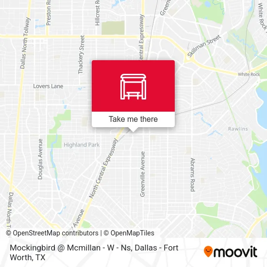Mapa de Mockingbird @ Mcmillan - W - Ns