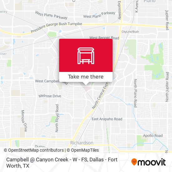 Campbell @ Canyon Creek - W - FS map