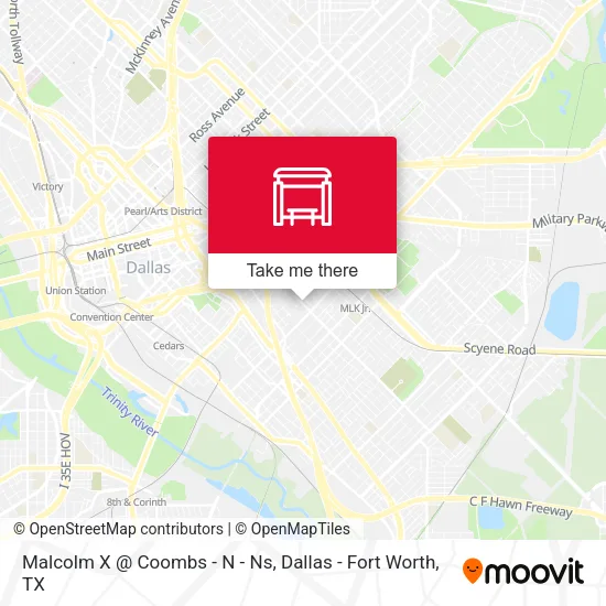 Malcolm X @ Coombs - N - Ns map