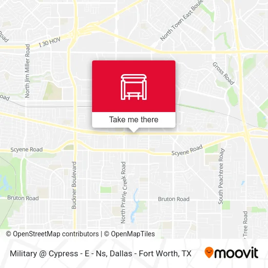 Military @ Cypress - E - Ns map