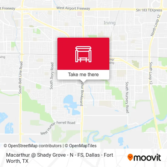 Macarthur @ Shady Grove - N - FS map