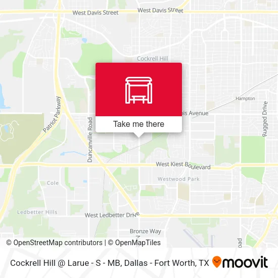 Cockrell Hill @ Larue - S - MB map