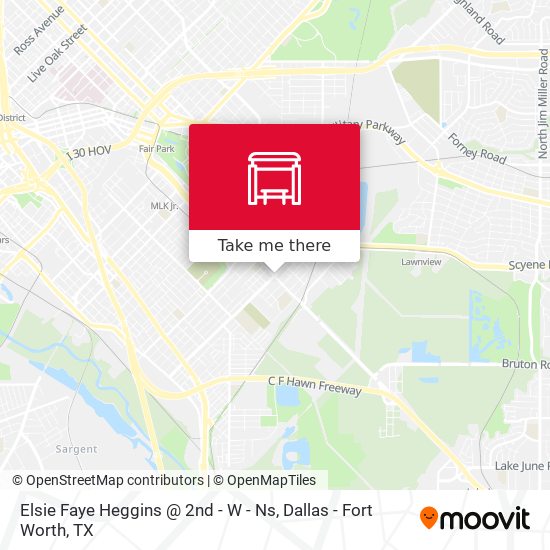 Elsie Faye Heggins @ 2nd - W - Ns map