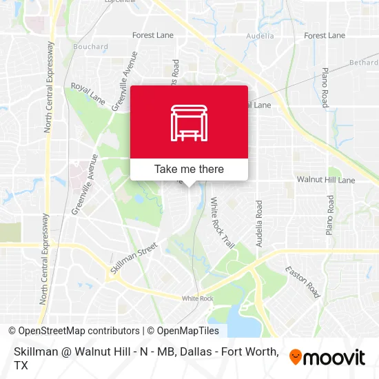 Skillman @ Walnut Hill - N - MB map