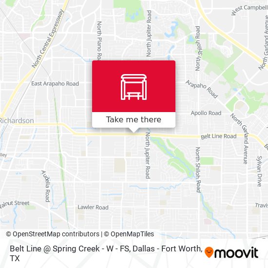 Belt Line @ Spring Creek - W - FS map