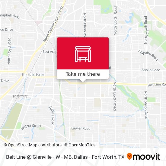 Belt Line @ Glenville - W - MB map