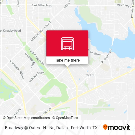 Broadway @ Oates - N - Ns map