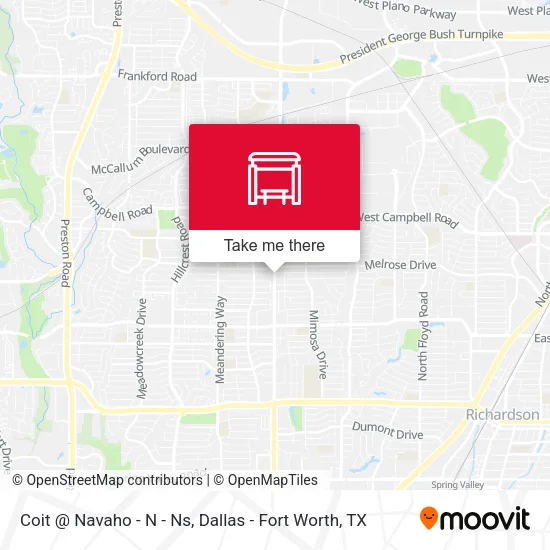 Coit @ Navaho - N - Ns map