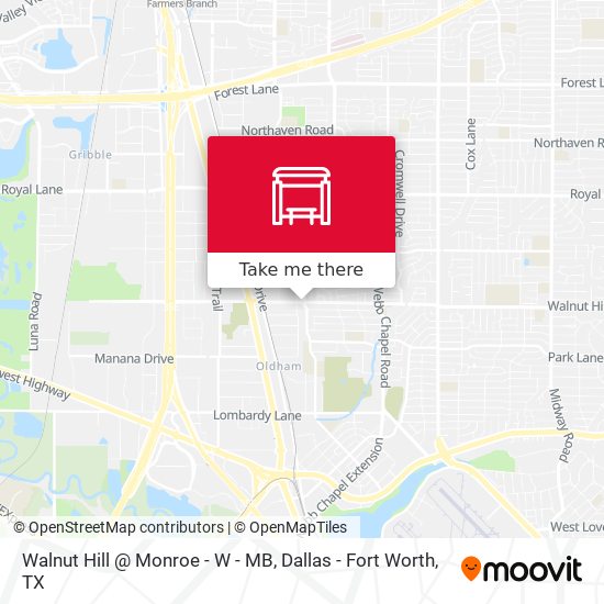 Walnut Hill @ Monroe - W - MB map