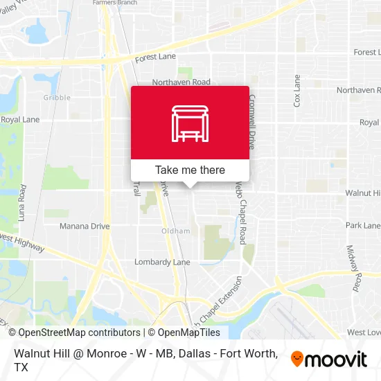 Walnut Hill @ Monroe - W - MB map
