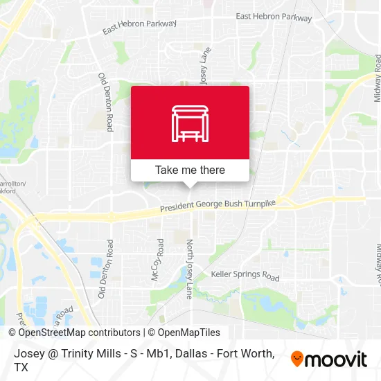 Josey @ Trinity Mills - S - Mb1 map