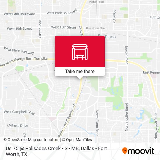 Us 75 @ Palisades Creek - S - MB map