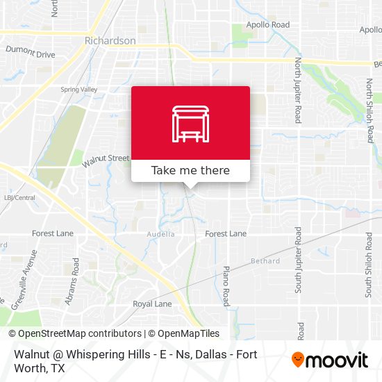 Walnut @ Whispering Hills - E - Ns map