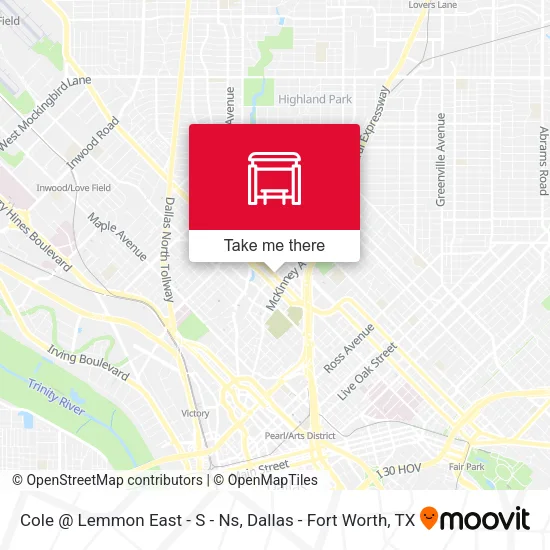 Cole @ Lemmon East - S - Ns map