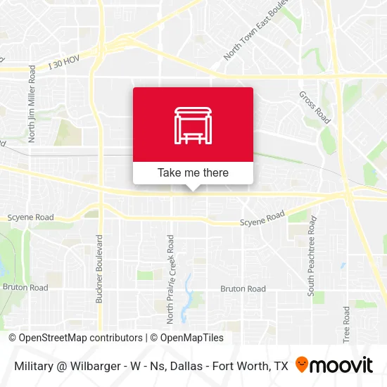 Military @ Wilbarger - W - Ns map