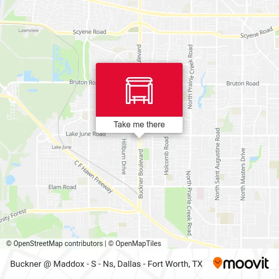 Buckner @ Maddox - S - Ns map