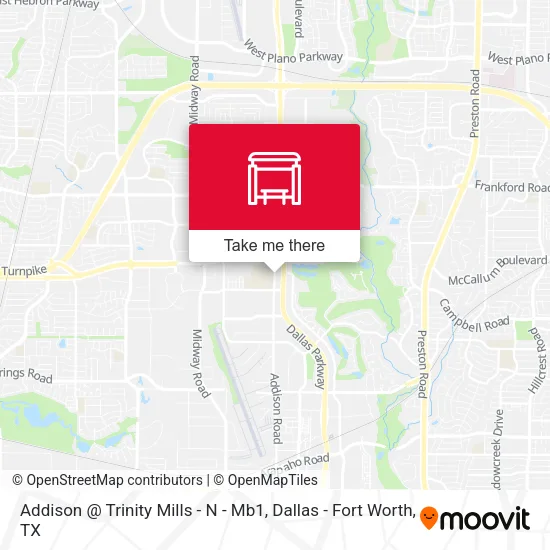 Addison @ Trinity Mills - N - Mb1 map