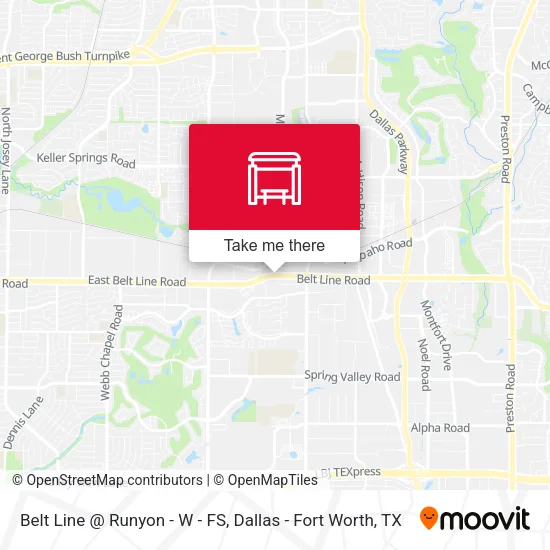 Belt Line @ Runyon - W - FS map