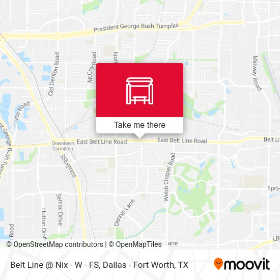 Belt Line @ Nix - W - FS map