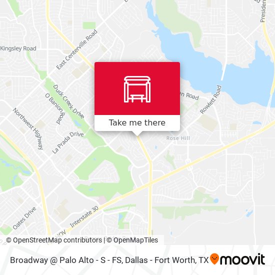 Broadway @ Palo Alto - S - FS map