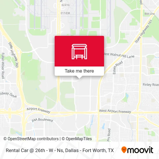 Rental Car @ 26th - W - Ns map