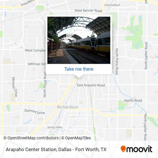 Arapaho Center Station map