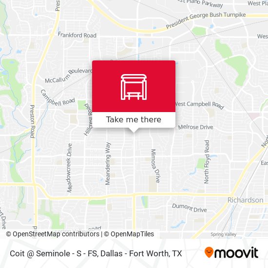 Coit @ Seminole - S - FS map