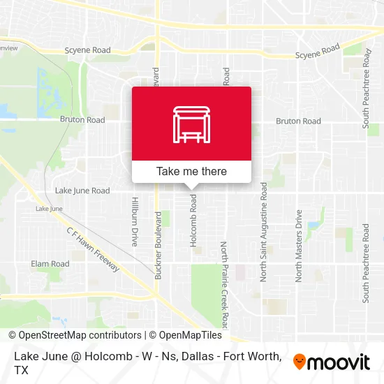 Lake June @ Holcomb - W - Ns map