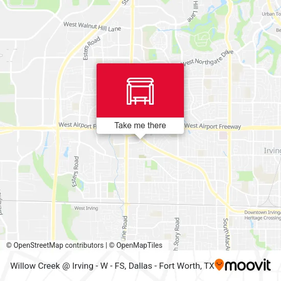 Willow Creek @ Irving - W - FS map