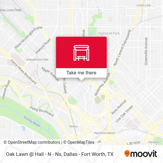 Oak Lawn @ Hall - N - Ns map