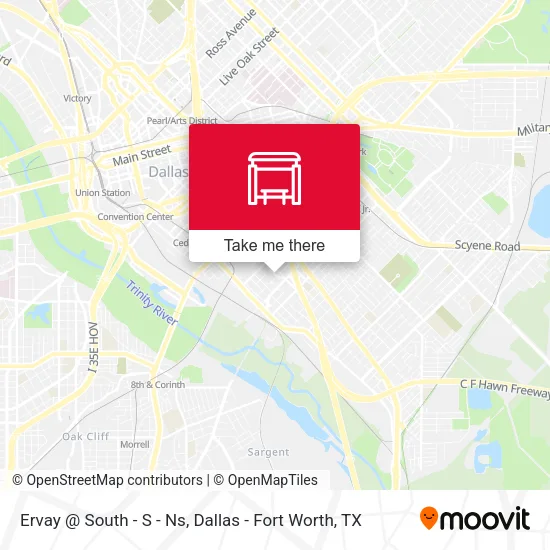 Ervay @ South - S - Ns map